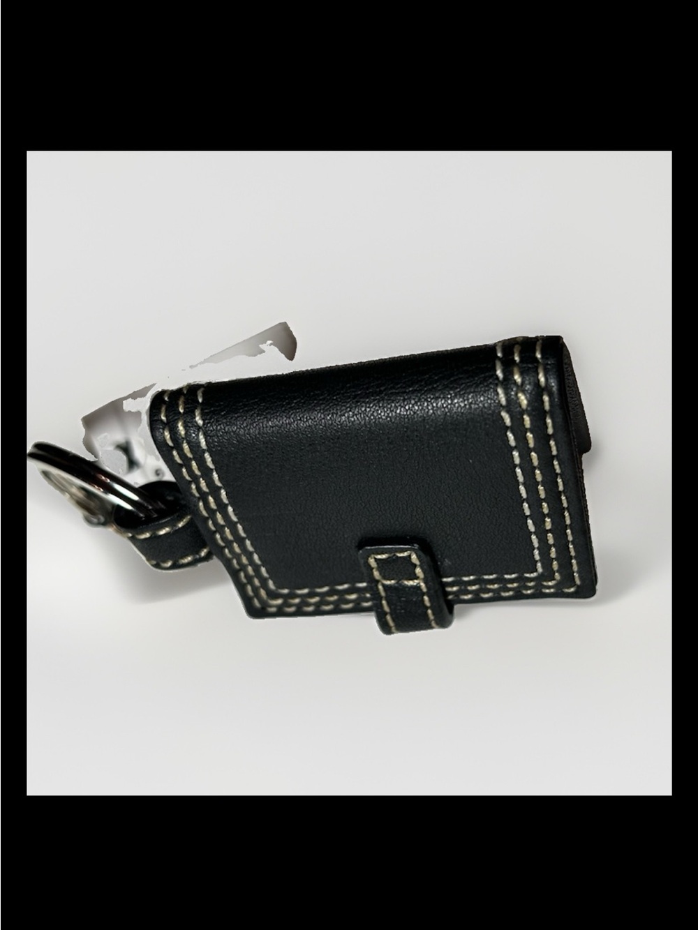 Coach Mini Black Leather/Pink Mini Hangtag Photo Book, Charm, 2004 Style: #1740C - Picture 7 of 7